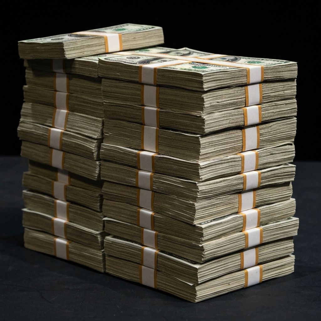 Large $100 Money Brick - Stage Props