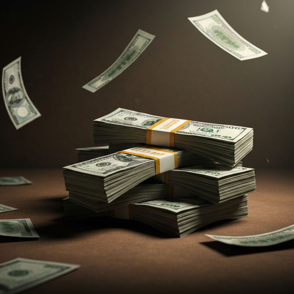 Gangster Money Stack - Crime Scene Props