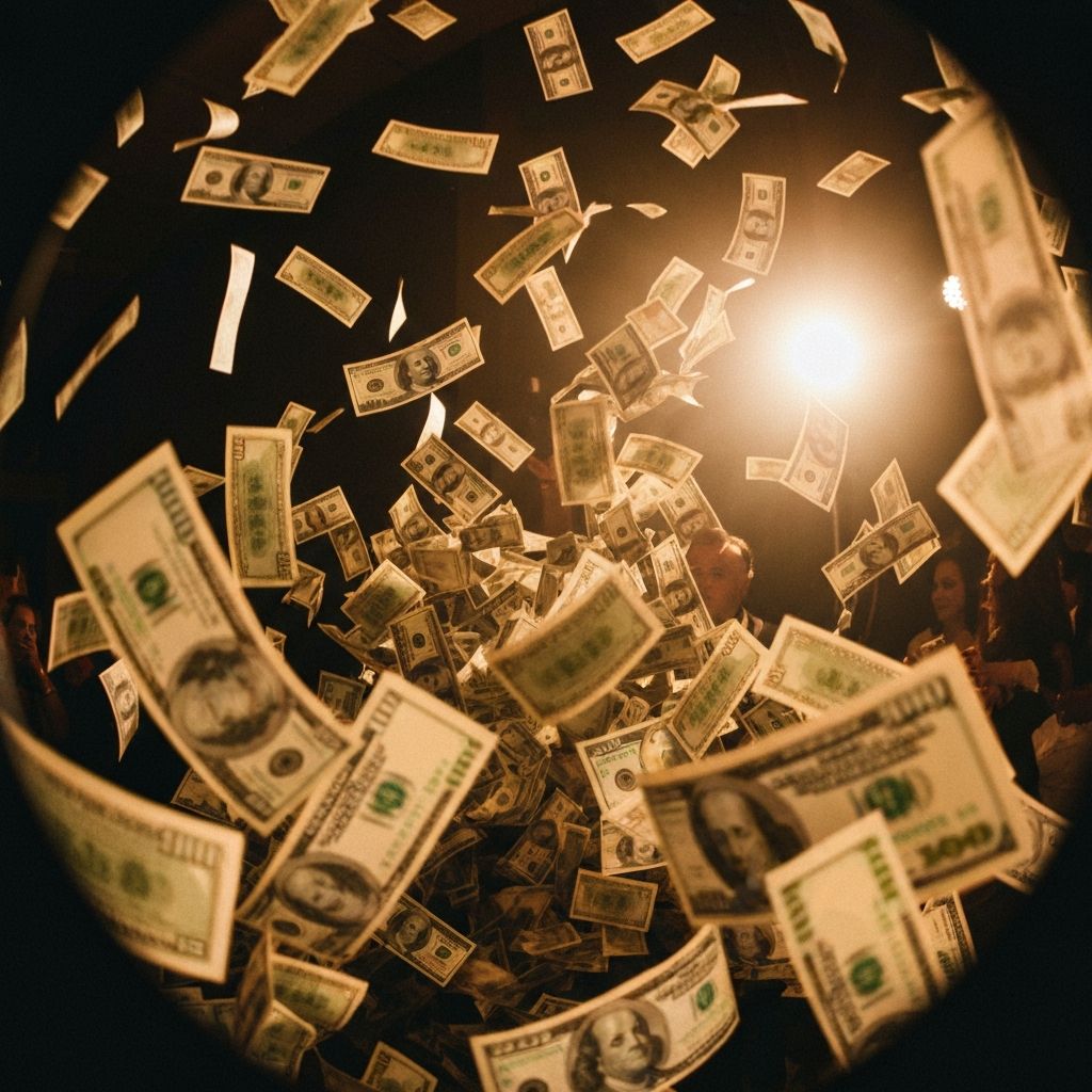 Money Shower Effect - Party Props