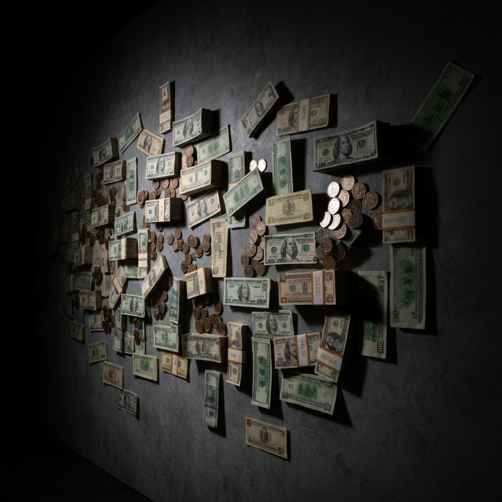 Money Wall Display - Set Decoration