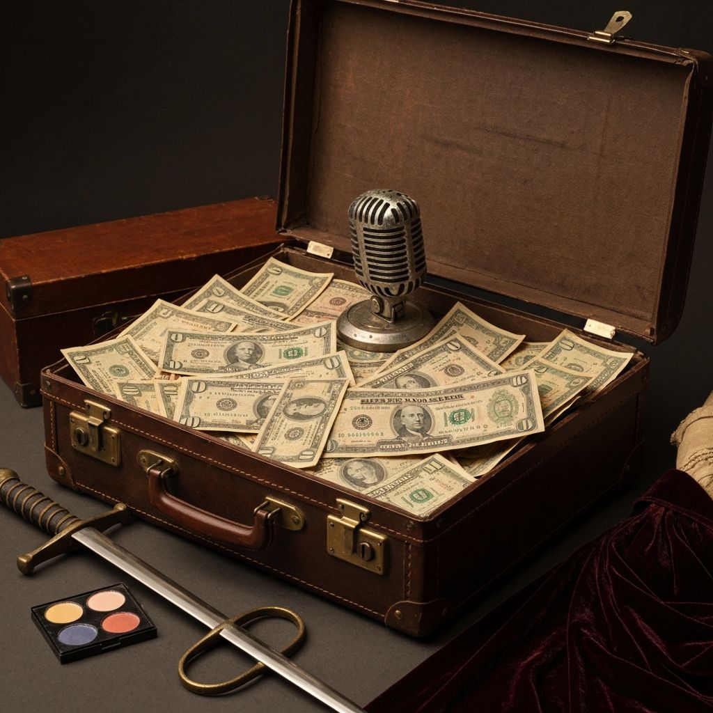 Vintage Suitcase Money - Period Props